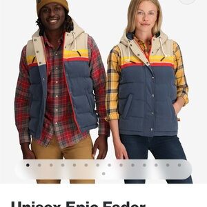 YO COLORADO epic fader puffer hooded vest - NWOT